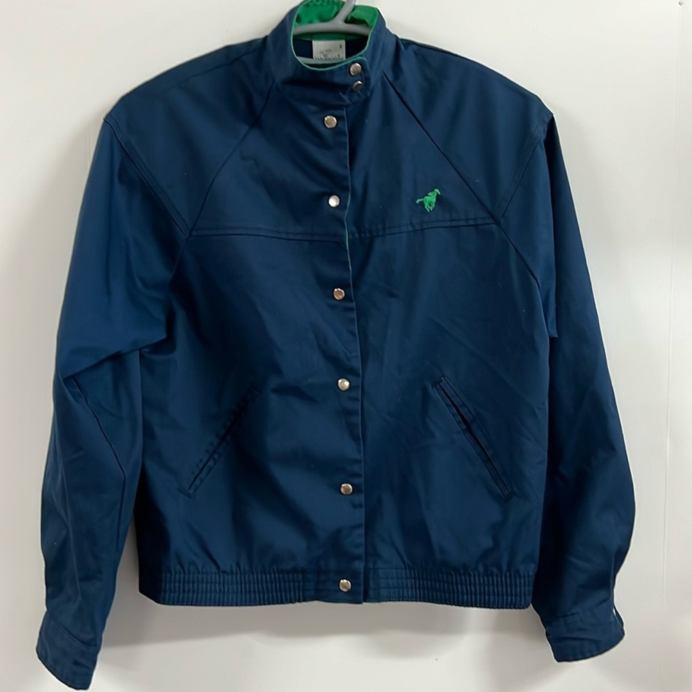 Wrangler Vintage Navy Blue Snap Jacket Made in
USA, Women's Small
